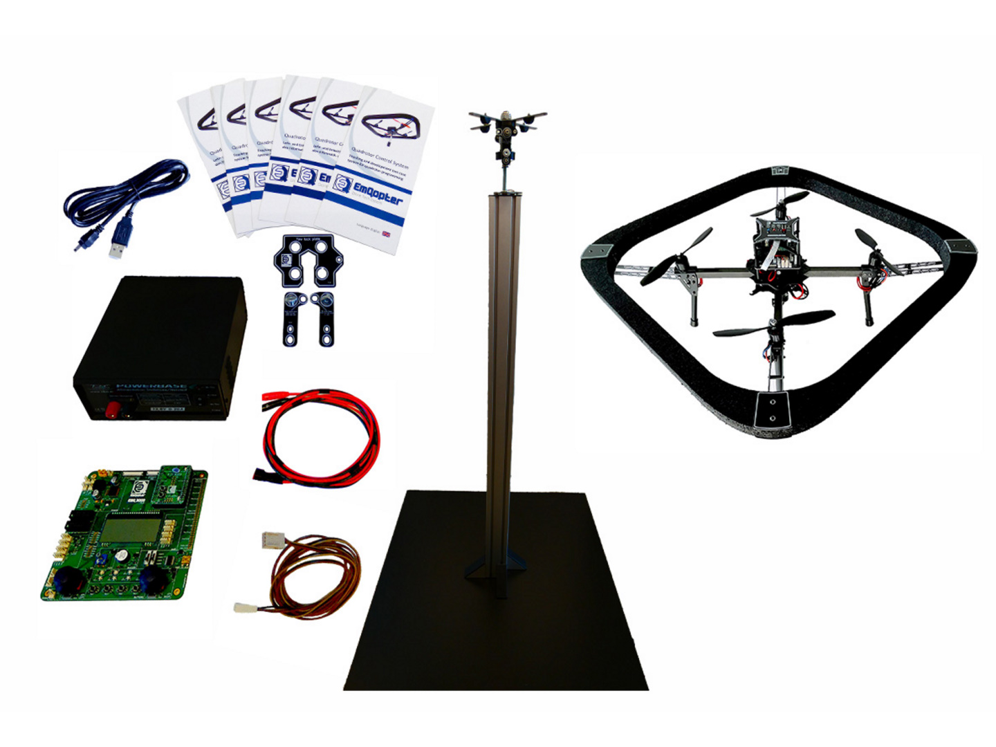 Mit dem Komplettpaket Starter des neuen Quadrotor Control Systems v5 steht Ihrem Einstieg in der Drohnenentwicklung nichts mehr im Weg!