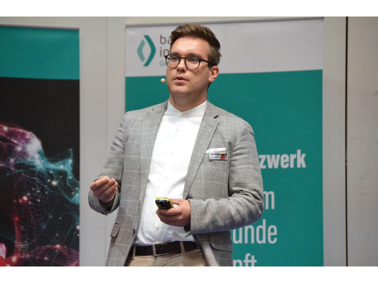 Marvin Bihl präsentiert innovative Logistiklösungen beim MedtecSUMMIT 2025