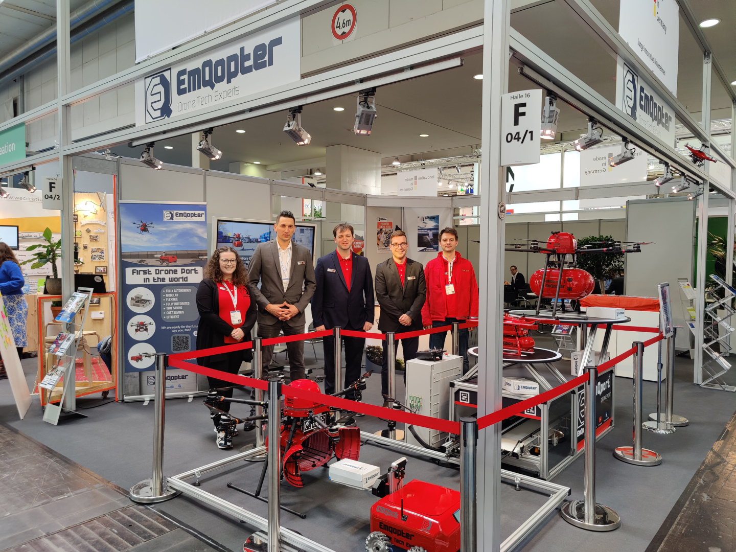 Das Emqopter-Messeteam in Hannover