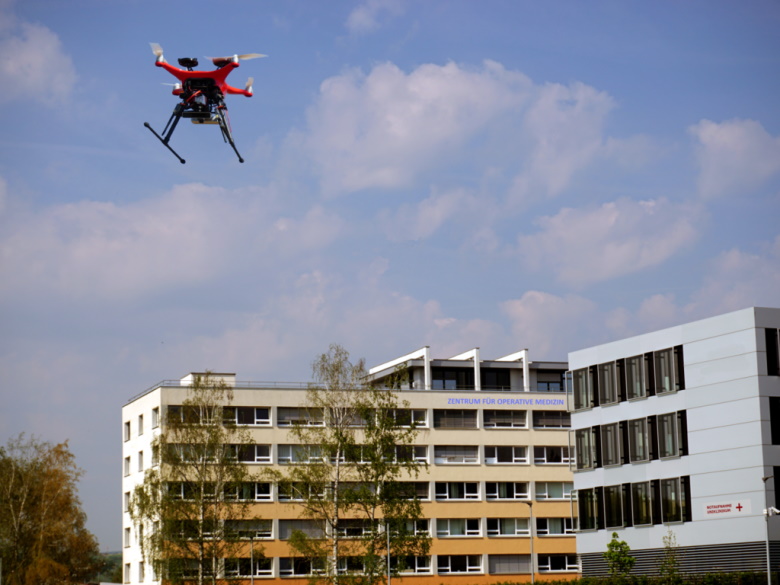 Die Qmed eignet sich dank ihrer intelligenten Sensormodule besonders für medizinische Transportflüge im kollaborativen Luftverkehr