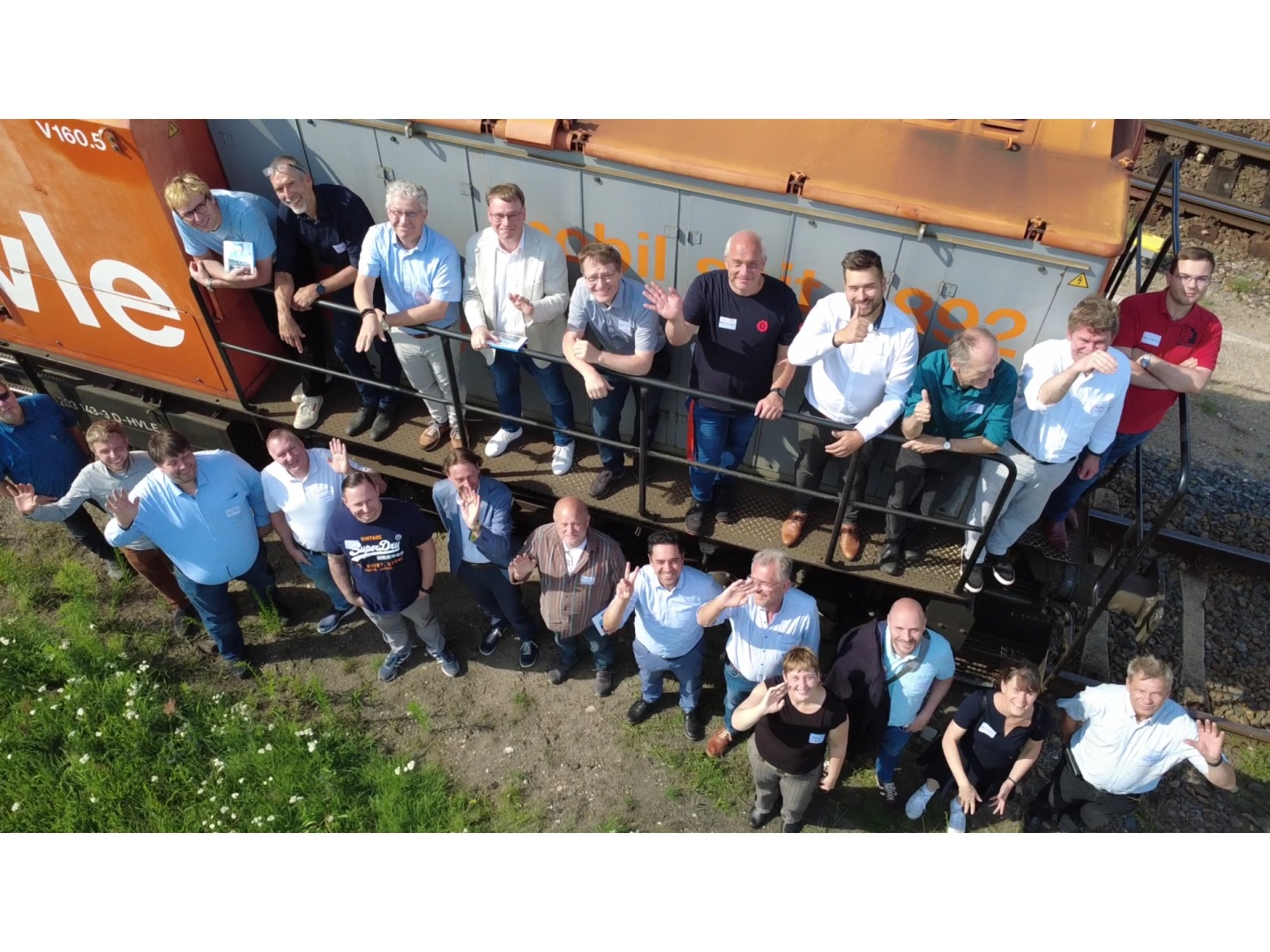 Gruppenfoto der Teilnehmenden beim RAIL-BB-Event 2025 in Elstal