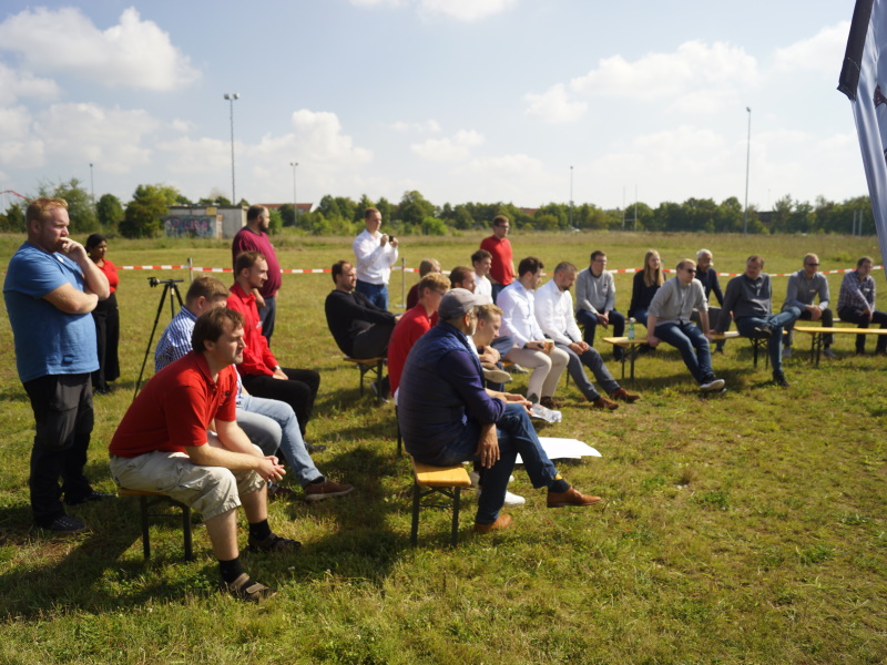 Die Ergebnisse der Workshops wurden im freien Präsentiert.