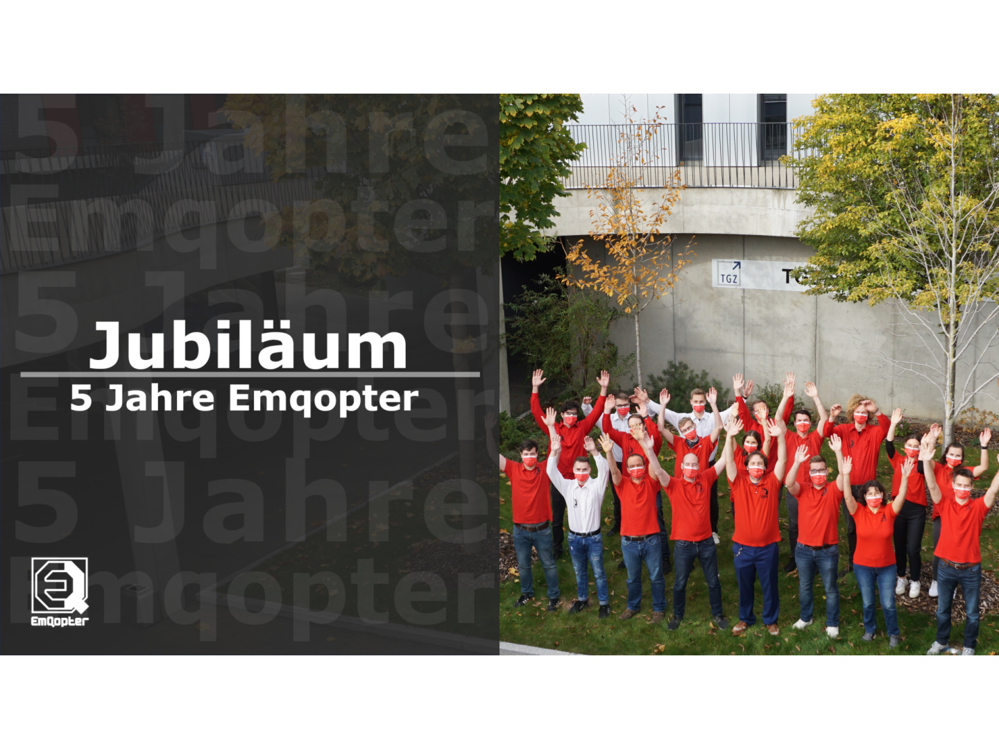 Über die lezten fünf Jahre ist das Emqopter Team weiter gewachsen