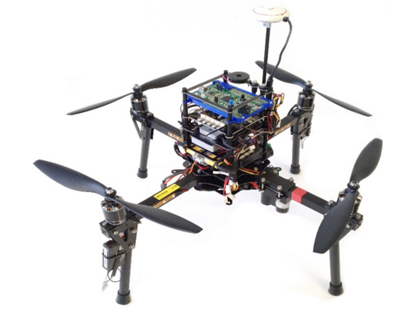 Technology testing drone from the SvP project with the SvP hardware and two flight controllers